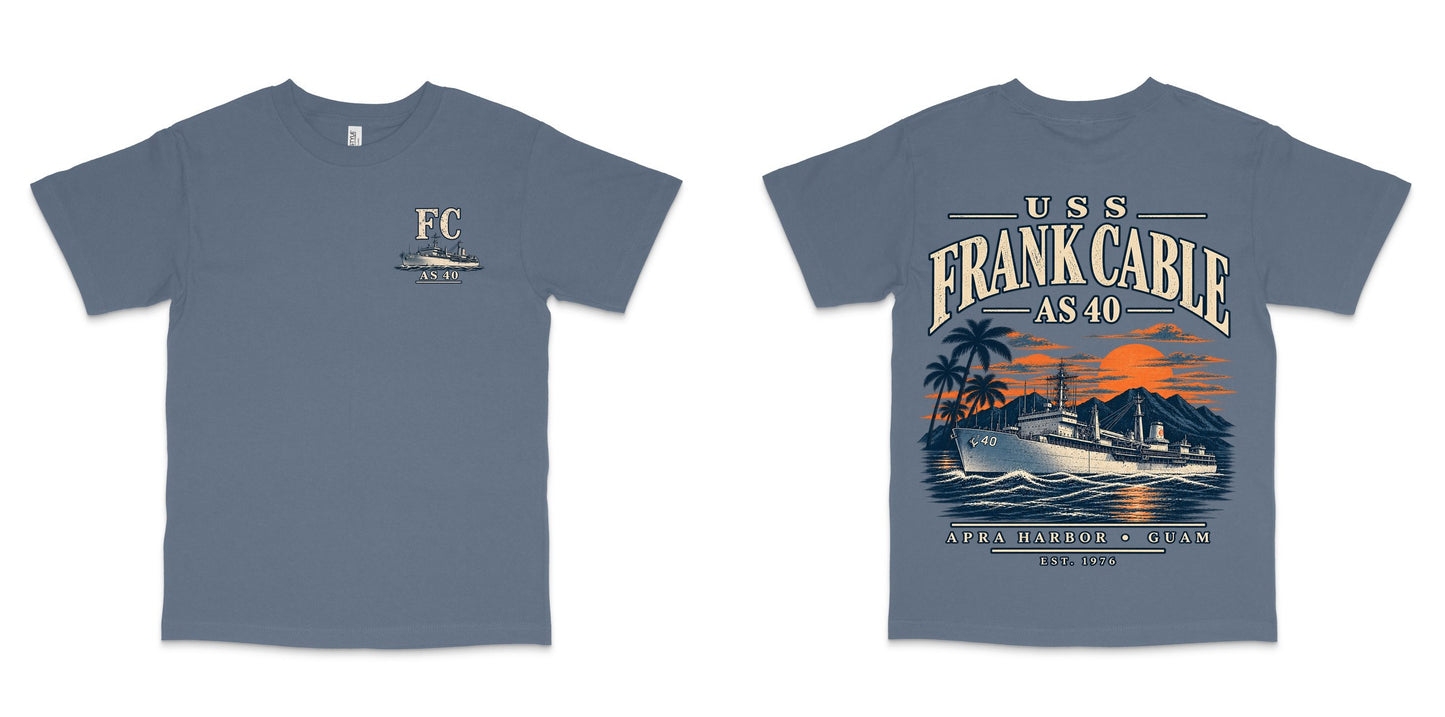 American Apparel 1301GD — Faded Navy / M